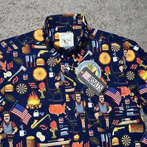 NWT RSVLTS Ron Swanson's Shirt of Greatness Button Down Shirt in M